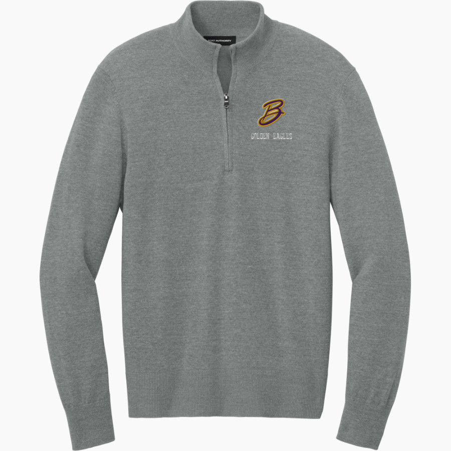 BELLBROOK GOLDEN EAGLES The Official Online Store Port Authority Men's Easy Care 1/4-Zip Sweater