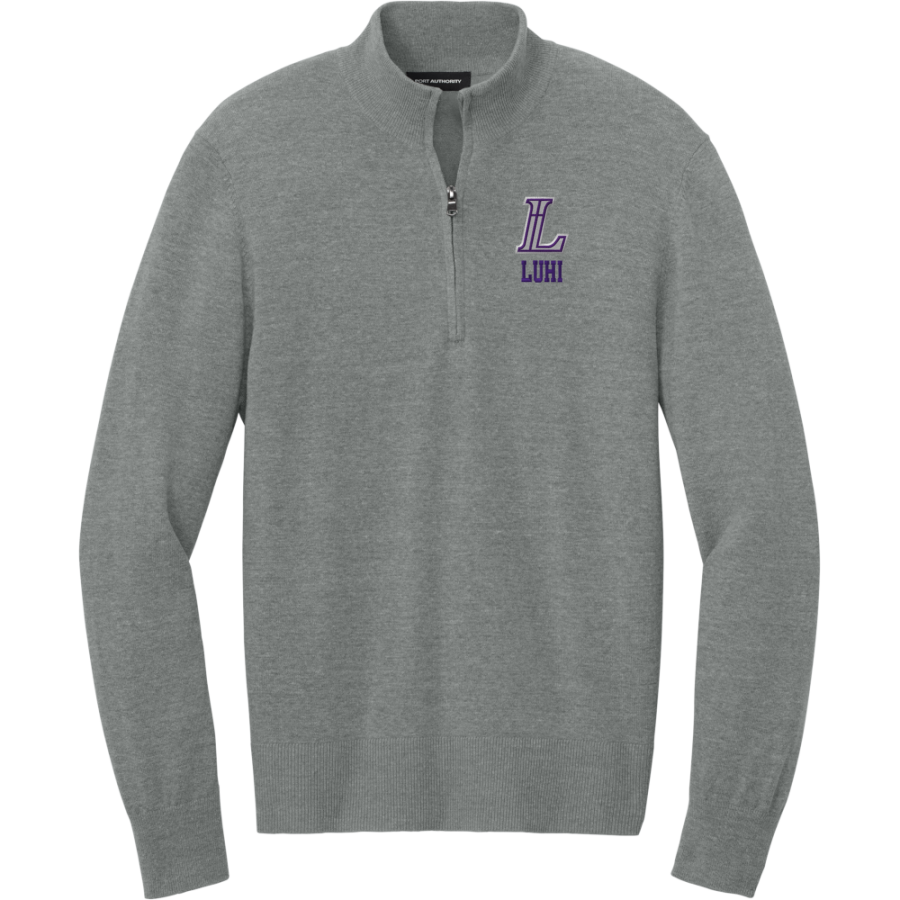 LUHI Lions <span class="pdp-name-mascot">Lutheran Lions</span> Port Authority Men's Easy Care 1/4-Zip Sweater
