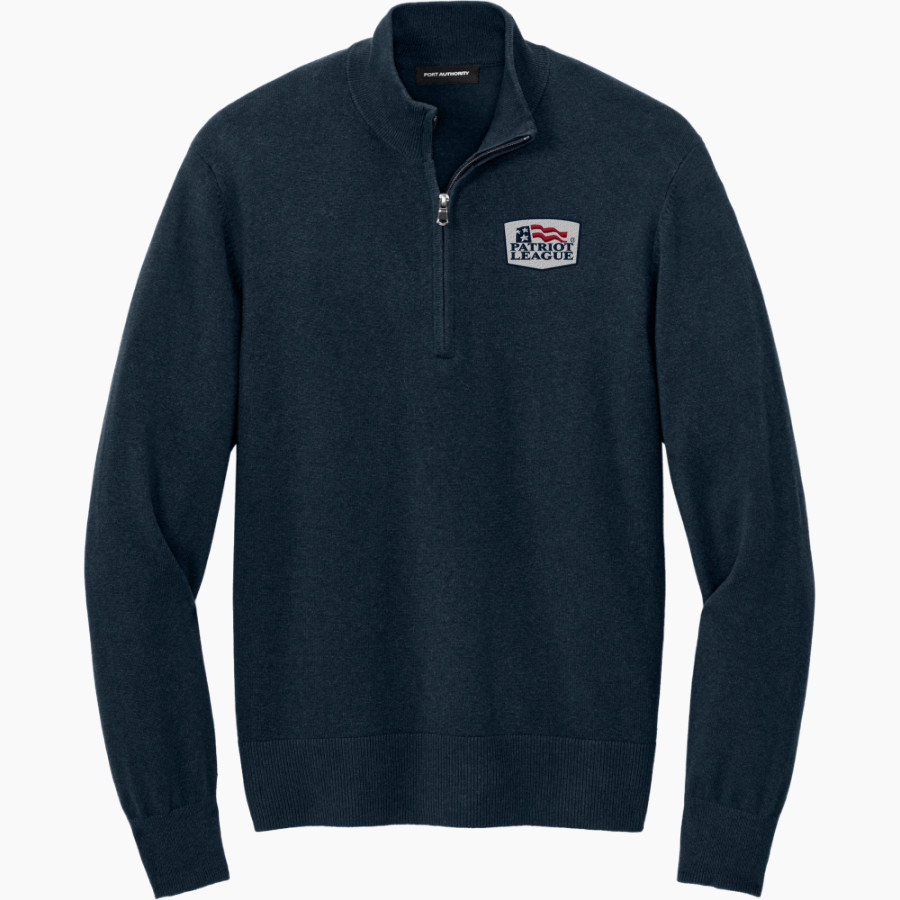 Patriot League Patriot League Port Authority Men's Easy Care 1/4-Zip Sweater