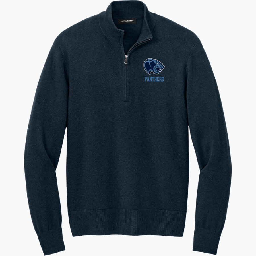 SAINT VINCENT PALLOTTI H S PANTHERS <span class="pdp-name-mascot">SAINT VINCENT PALLOTTI PANTHERS</span> Port Authority Men's Easy Care 1/4-Zip Sweater