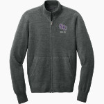 Spring Hill Badgers <span class="pdp-name-mascot">Spring Hill Badgers</span> Port Authority Men's Easy Care Full-Zip Sweater Front Thumbnail
