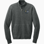Wingate University Bulldogs <span class="pdp-name-mascot">Wingate Bulldogs</span> Port Authority Men's Easy Care Full-Zip Sweater Front Thumbnail