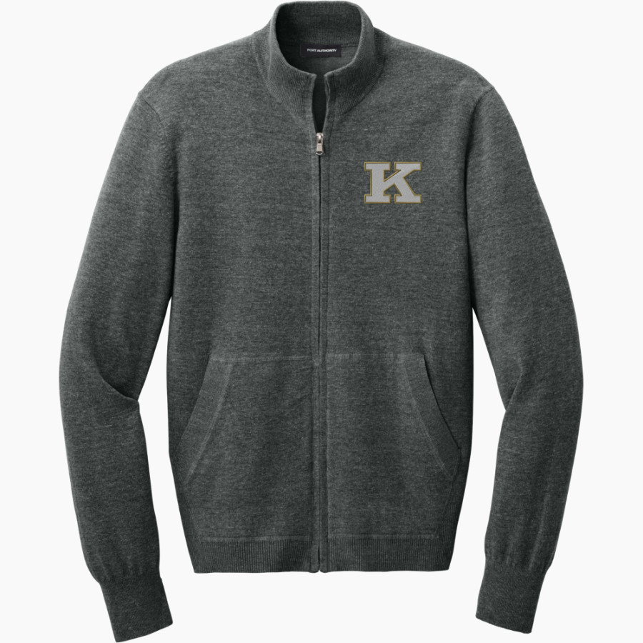 Kinston Vikings <span class="pdp-name-mascot">Kinston Vikings</span> Port Authority Men's Easy Care Full-Zip Sweater