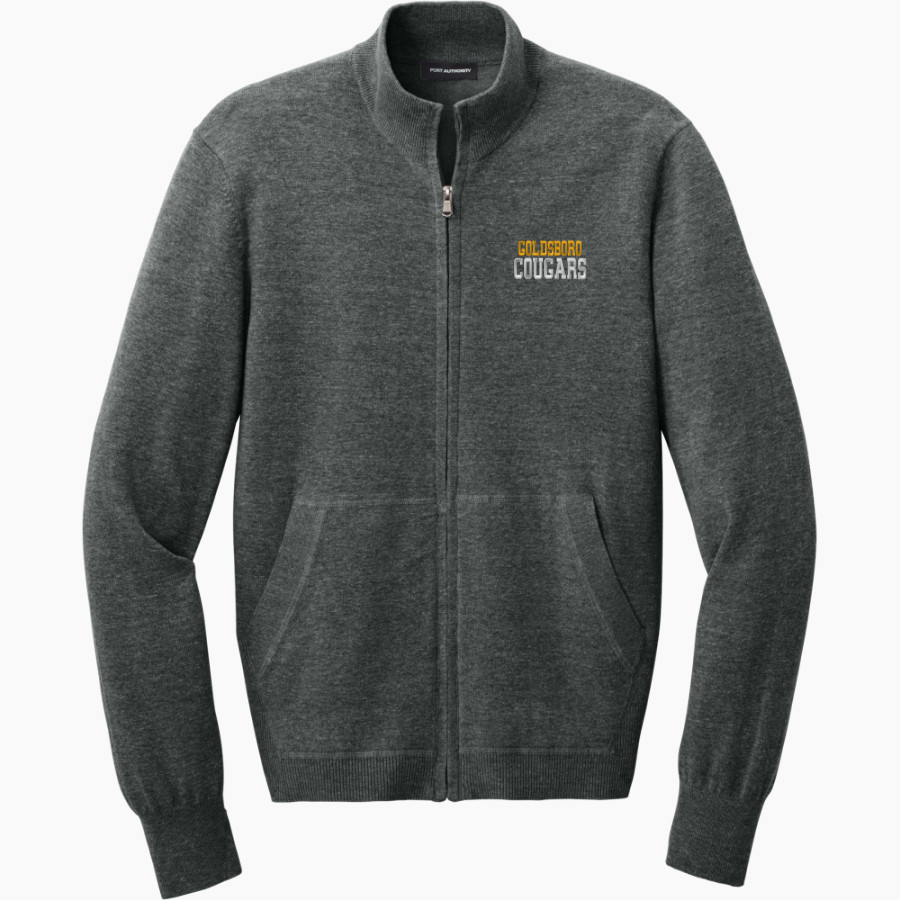 Goldsboro Cougars <span class="pdp-name-mascot">Goldsboro Cougars</span> Port Authority Men's Easy Care Full-Zip Sweater