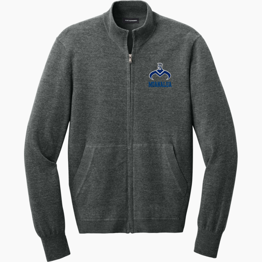 Moanalua Na Menehune <span class="pdp-name-mascot">Moanalua Menehunes</span> Port Authority Men's Easy Care Full-Zip Sweater