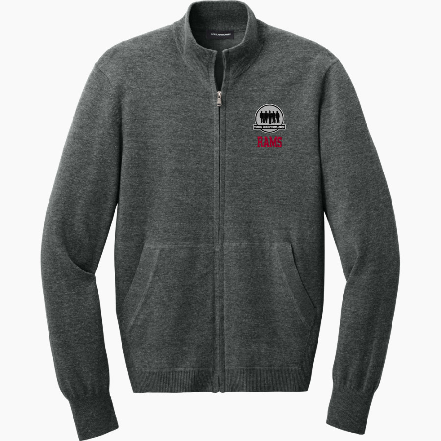 Lake Mary Rams <span class="pdp-name-mascot">Lake Mary Rams</span> Port Authority Men's Easy Care Full-Zip Sweater