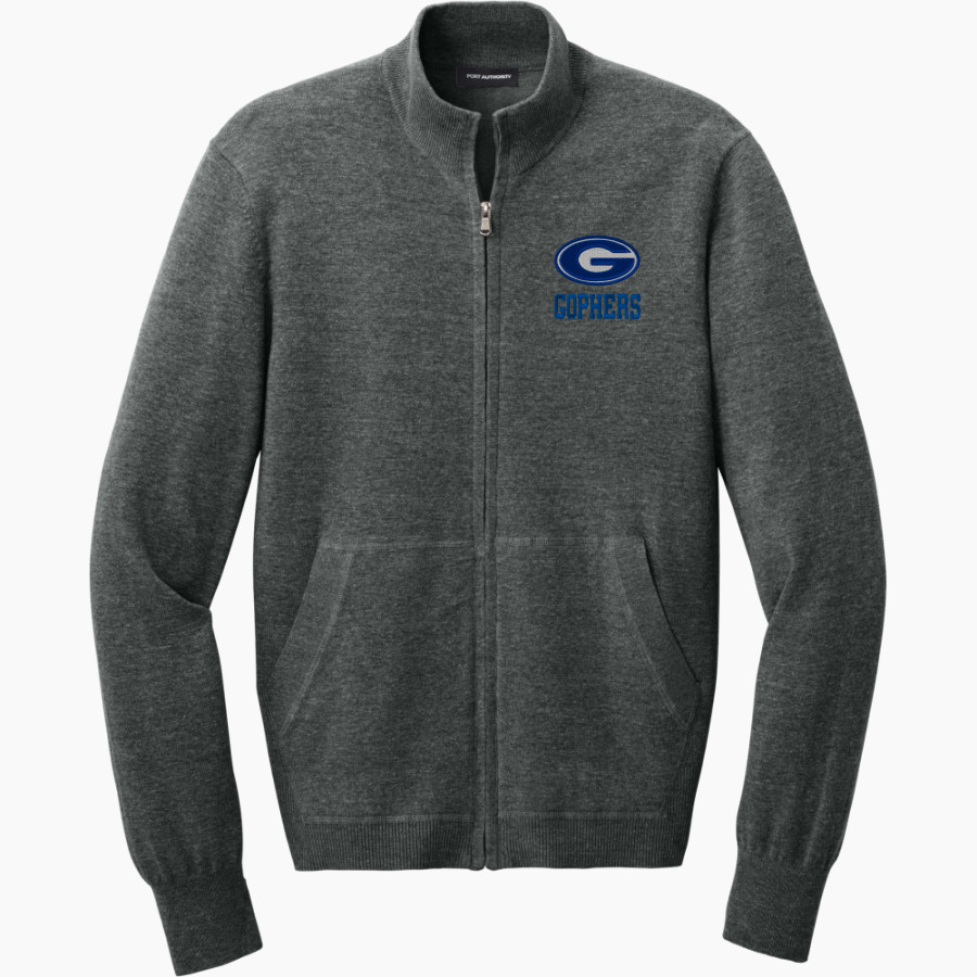 Gresham Gophers <span class="pdp-name-mascot">Gresham Gophers</span> Port Authority Men's Easy Care Full-Zip Sweater
