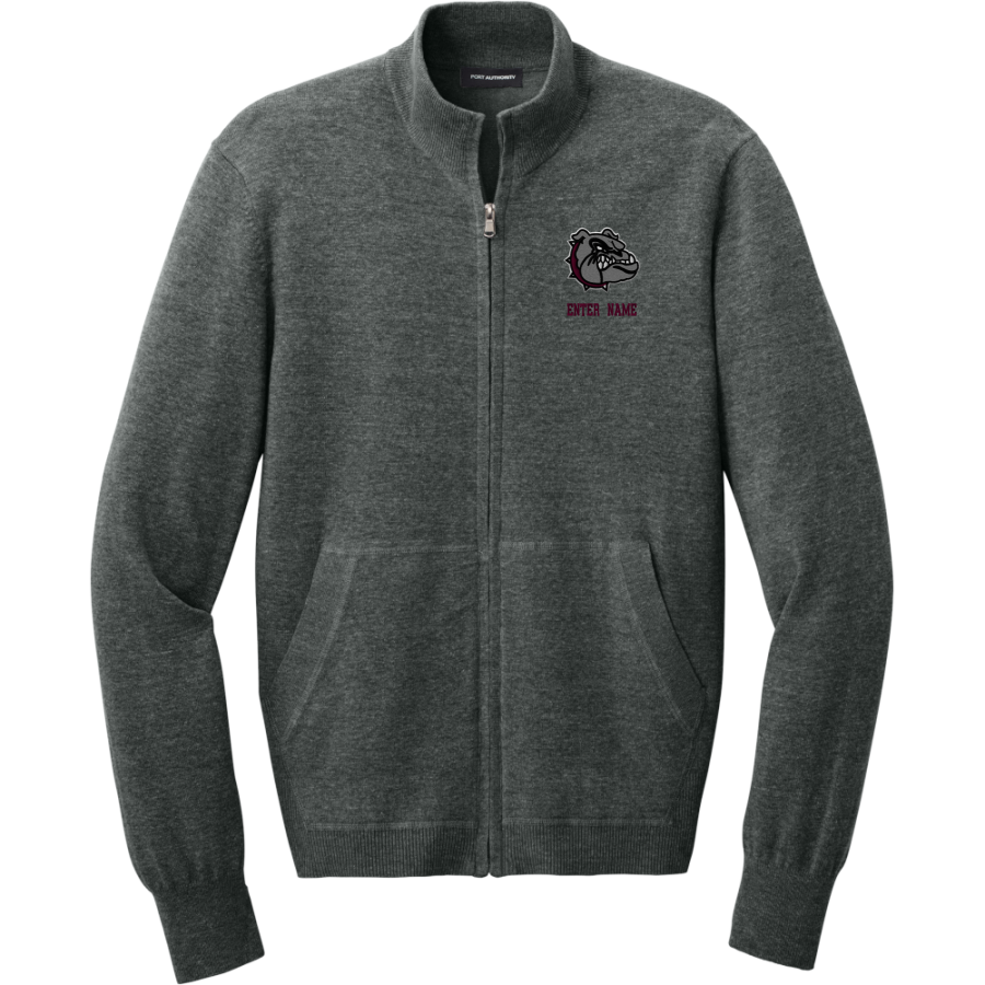 EDMOND MEMORIAL HIGH SCHOOL BULLDOGS <span class="pdp-name-mascot">EDMOND MEMORIAL BULLDOGS</span> Port Authority Men's Easy Care Full-Zip Sweater