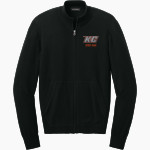 Keystone College The Official Online Store <span class="pdp-name-mascot">Keystone Giants</span> Port Authority Men's Easy Care Full-Zip Sweater Front Thumbnail