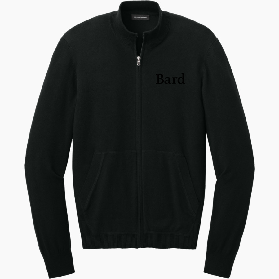 Bard College Official Online Store Port Authority Men's Easy Care Full-Zip Sweater