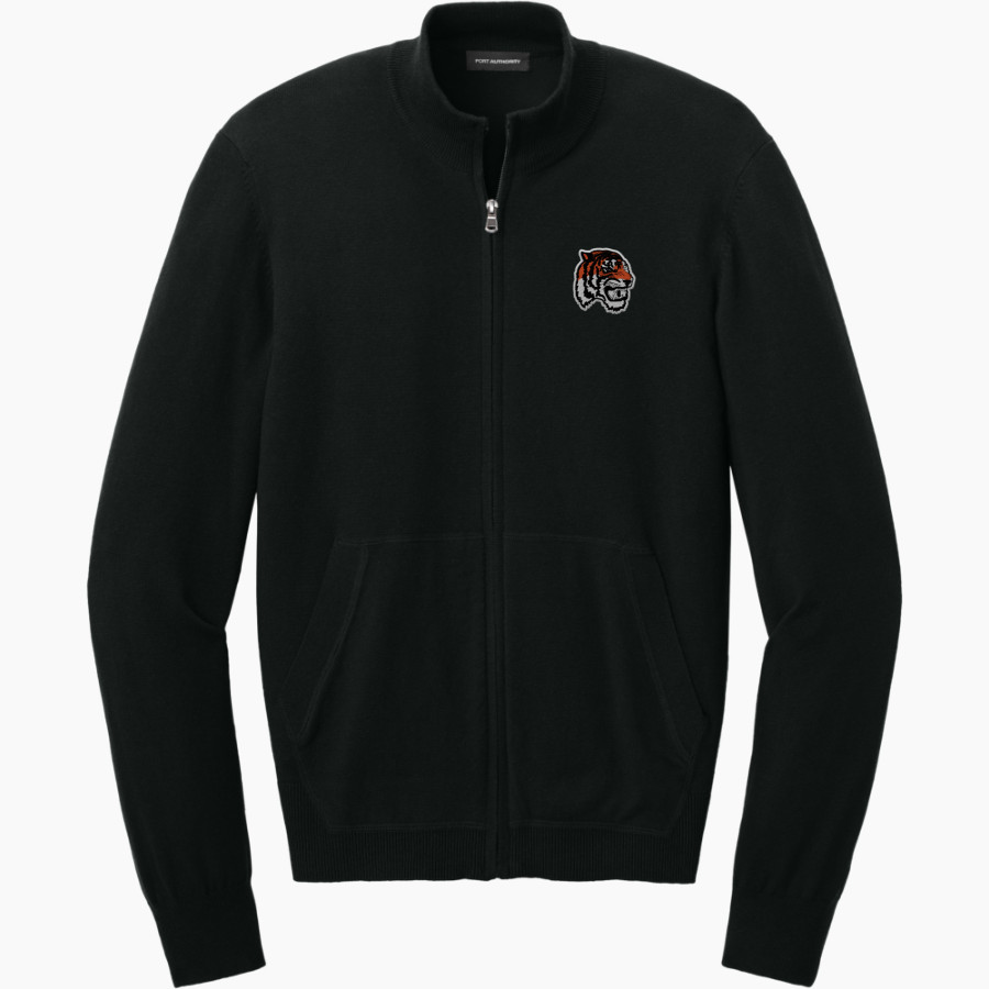 PALMER HIGH SCHOOL TIGERS <span class="pdp-name-mascot">PALMER TIGERS</span> Port Authority Men's Easy Care Full-Zip Sweater