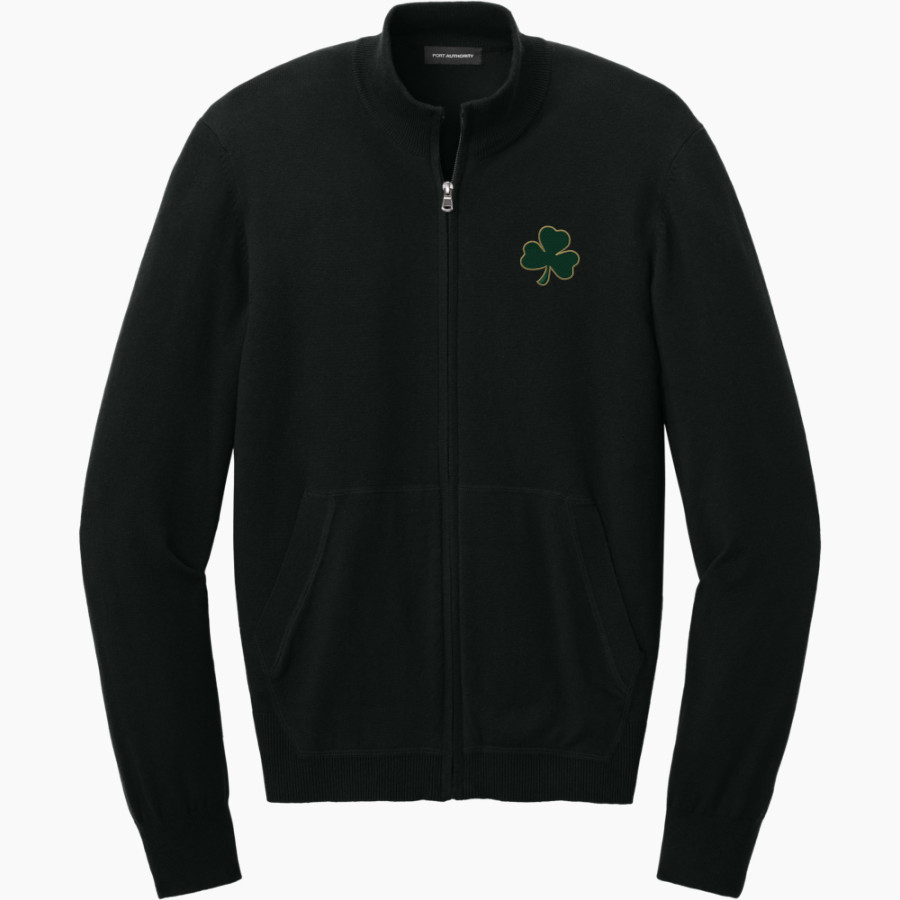 Bishop Feehan Shamrocks <span class="pdp-name-mascot">Bishop Feehan Shamrocks</span> Port Authority Men's Easy Care Full-Zip Sweater