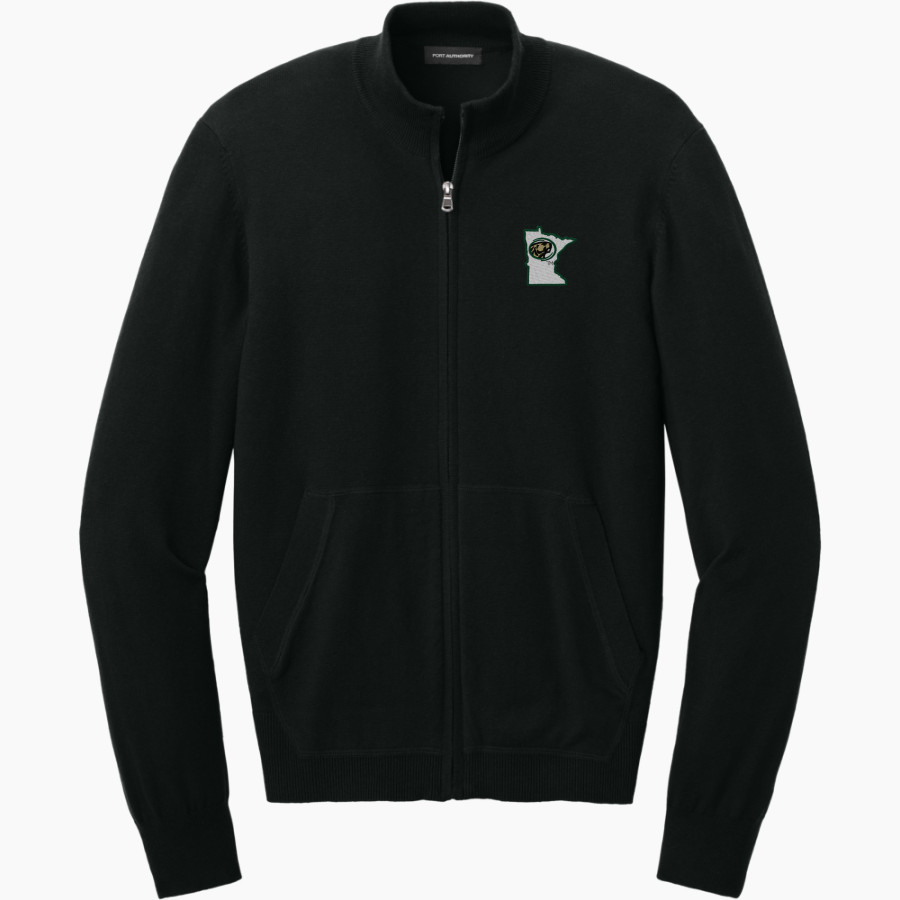 Bemidji State Athletics <span class="pdp-name-mascot">Bemidji State Beavers</span> Port Authority Men's Easy Care Full-Zip Sweater