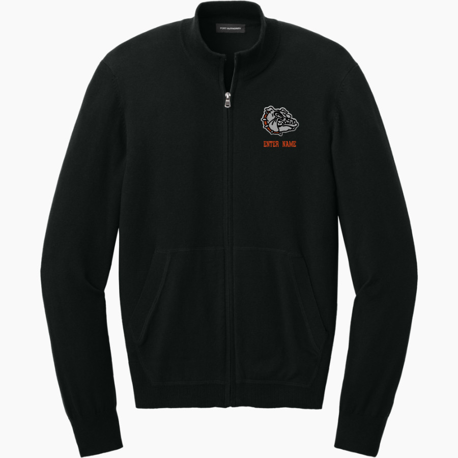 BURBANK HIGH SCHOOL BULLDOGS <span class="pdp-name-mascot">BURBANK BULLDOGS</span> Port Authority Men's Easy Care Full-Zip Sweater