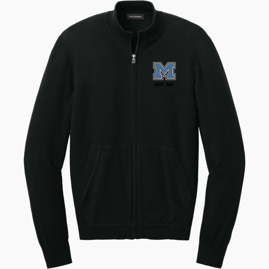 MIDLAKES HIGH SCHOOL SCREAMING EAGLES <span class="pdp-name-mascot">MIDLAKES SCREAMING EAGLES</span> Port Authority Men's Easy Care Full-Zip Sweater