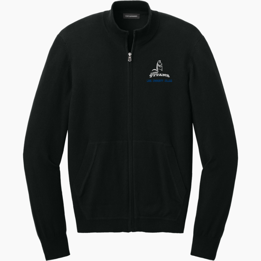 Lane Community College Titans <span class="pdp-name-mascot">Lane Community College Titans</span> Port Authority Men's Easy Care Full-Zip Sweater