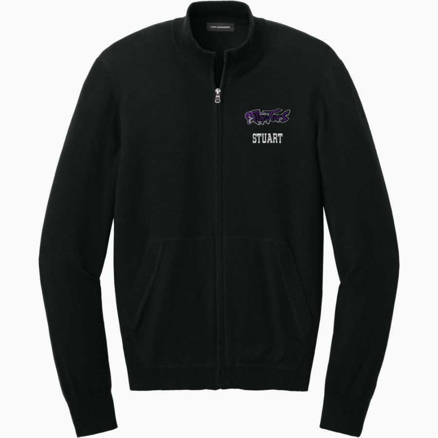 Stuart Raptors <span class="pdp-name-mascot">Stuart Raptors</span> Port Authority Men's Easy Care Full-Zip Sweater