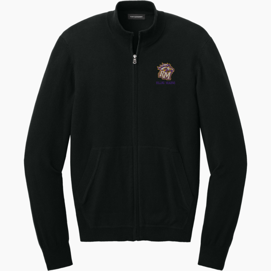 Rolling Meadows Mustangs <span class="pdp-name-mascot">Rolling Meadows High School Mustangs</span> Port Authority Men's Easy Care Full-Zip Sweater