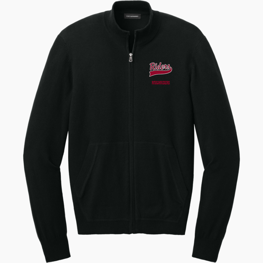 RED RIVER HIGH SCHOOL ROUGHRIDERS <span class="pdp-name-mascot">RED RIVER ROUGHRIDERS</span> Port Authority Men's Easy Care Full-Zip Sweater