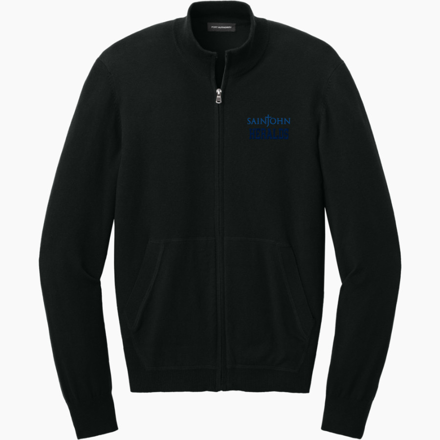 SAINT JOHN HERALDS <span class="pdp-name-mascot">SAINT JOHN HERALDS</span> Port Authority Men's Easy Care Full-Zip Sweater
