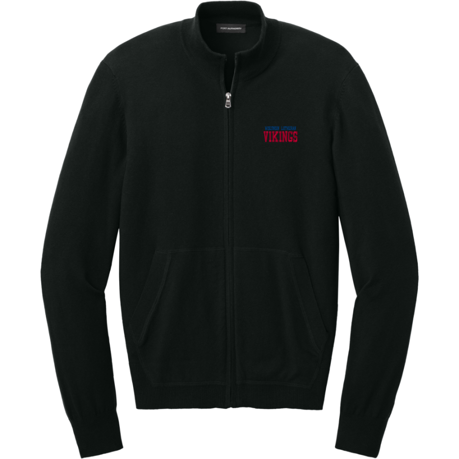 Wisconsin Lutheran Vikings <span class="pdp-name-mascot">Wisconsin Lutheran Vikings</span> Port Authority Men's Easy Care Full-Zip Sweater