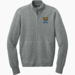Fort Valley Wildcats Port Authority Men's Easy Care Full-Zip Sweater Front Thumbnail
