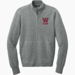 WILLISTON HIGH SCHOOL RED DEVILS Port Authority Men's Easy Care Full-Zip Sweater Front Thumbnail