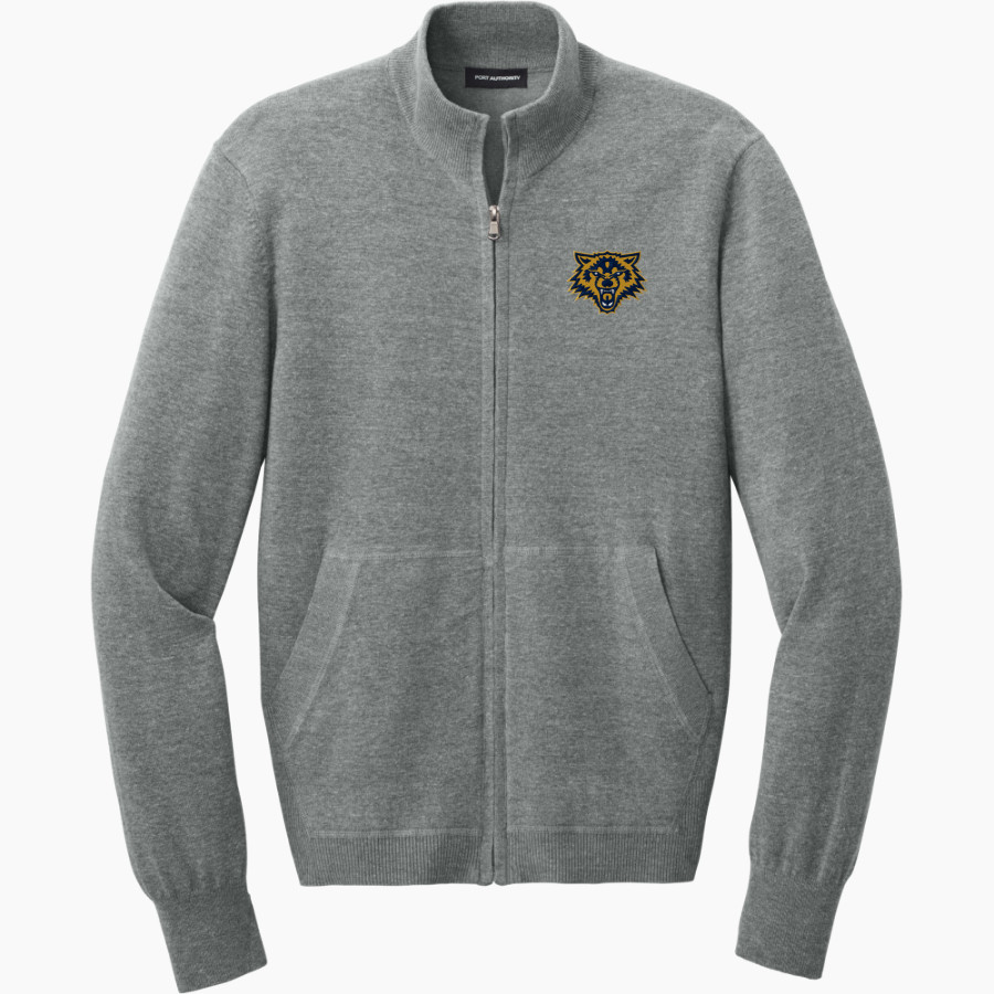 LOPEZ HIGH SCHOOL LOBOS <span class="pdp-name-mascot">LOPEZ LOBOS</span> Port Authority Men's Easy Care Full-Zip Sweater
