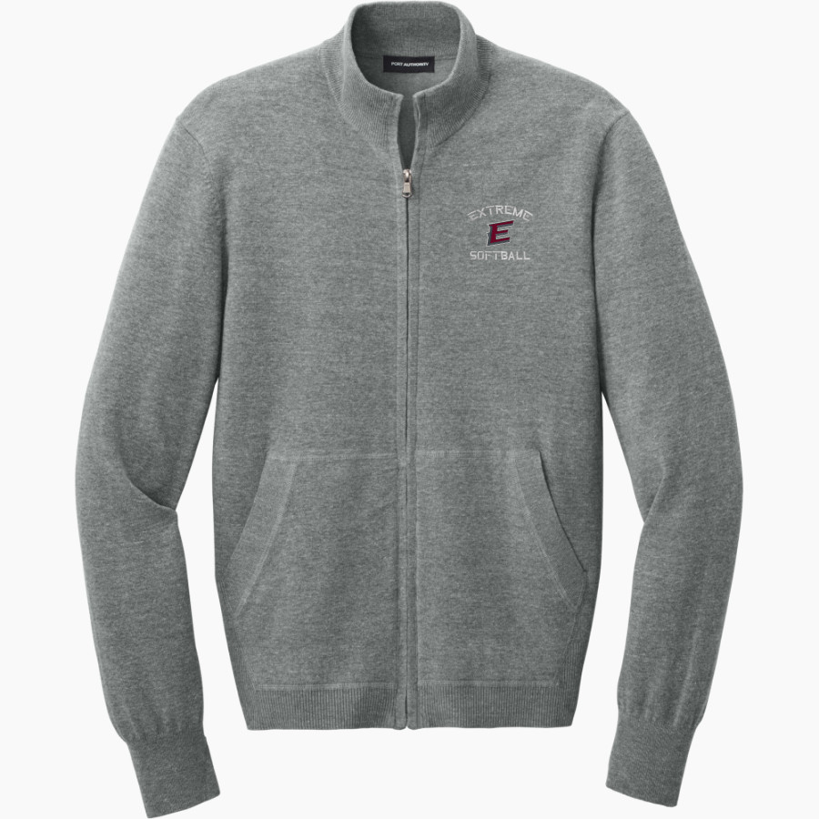EXTREME SOFTBALL EXTREME SOFTBALL Port Authority Men's Easy Care Full-Zip Sweater