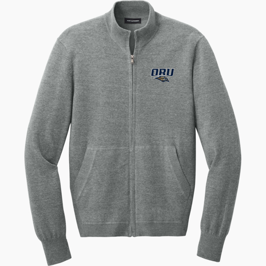 Oral Roberts Golden Eagles <span class="pdp-name-mascot">Oral Roberts Golden Eagles</span> Port Authority Men's Easy Care Full-Zip Sweater