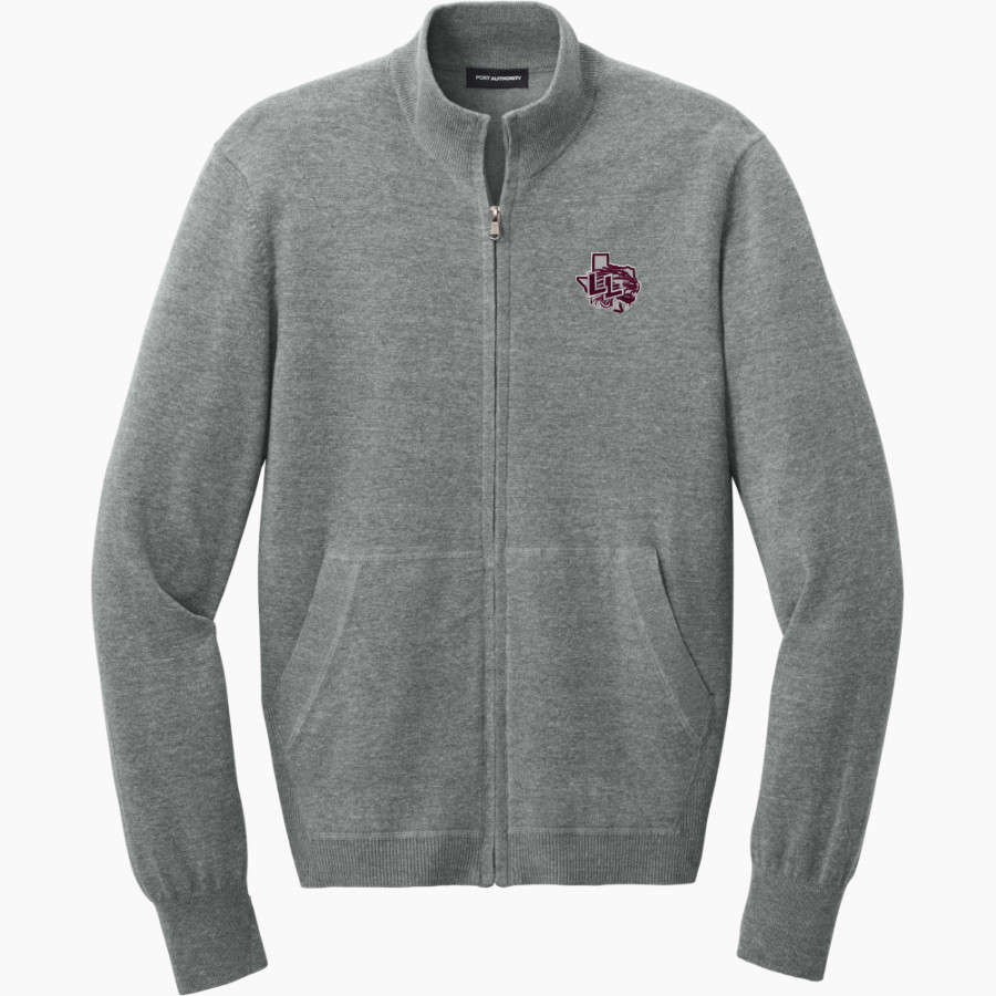 LOCKHART HIGH SCHOOL LIONS <span class="pdp-name-mascot">LOCKHART LIONS</span> Port Authority Men's Easy Care Full-Zip Sweater