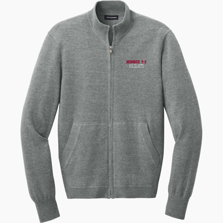 BRUNSWICK R-2 HIGH SCHOOL WILDCATS Port Authority Men's Easy Care Full-Zip Sweater