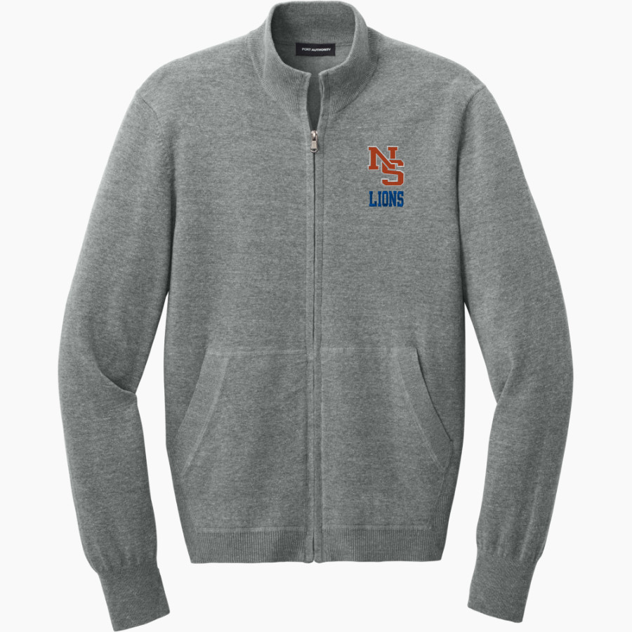 NEWTON SOUTH HIGH SCHOOL LIONS <span class="pdp-name-mascot">NEWTON SOUTH LIONS</span> Port Authority Men's Easy Care Full-Zip Sweater