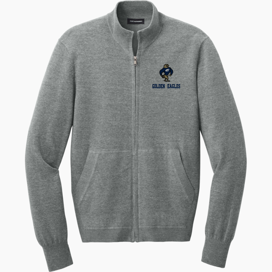 Clarion Golden Eagles <span class="pdp-name-mascot">Clarion - Penn West University Golden Eagles</span> Port Authority Men's Easy Care Full-Zip Sweater
