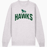 Jeremy Ranch Hawks <span class="pdp-name-mascot">Jeremy Ranch Elementary Hawks</span> Stanley/Stella Unisex Changer 2.0 Crewneck Sweatshirt Front Thumbnail