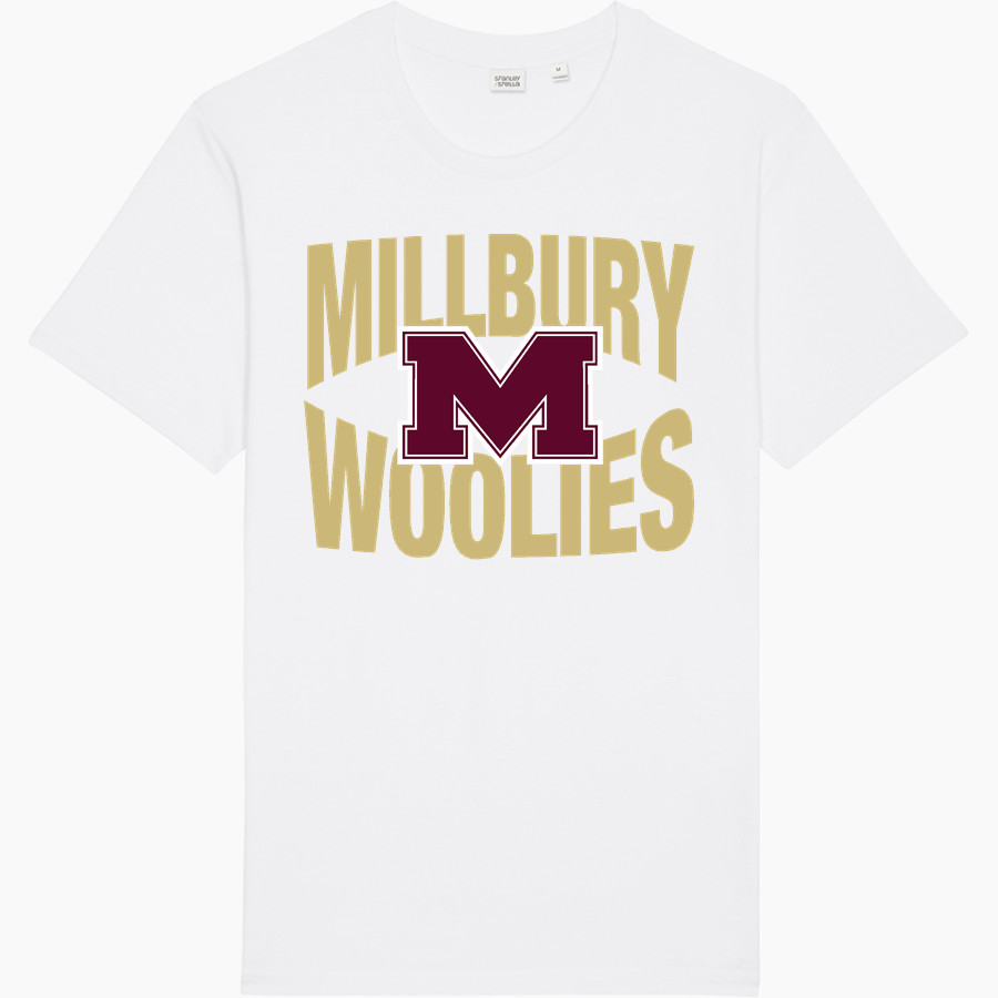 MILLBURY SR HIGH SCHOOL WOOLIES <span class="pdp-name-mascot">MILLBURY MEMORIAL WOOLIES</span> Stanley/Stella Unisex Rocker Tee