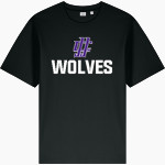 JJC Wolves Stanley/Stella Unisex Freestyler Heavyweight Tee Front Thumbnail