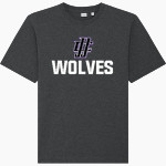 JJC Wolves Stanley/Stella Unisex Freestyler Heavyweight Tee Front Thumbnail