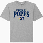 Pius XI Catholic High School Official Online Store <span class="pdp-name-mascot">Pius XI Popes</span> Stanley/Stella Unisex Freestyler Heavyweight Tee Front Thumbnail