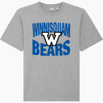WINNISQUAM HIGH SCHOOL BEARS Stanley/Stella Unisex Freestyler Heavyweight Tee Front Thumbnail