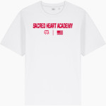 Sacred Heart Academy Sharks <span class="pdp-name-mascot">Sacred Heart Academy Sharks</span> Stanley/Stella Unisex Freestyler Heavyweight Tee Front Thumbnail