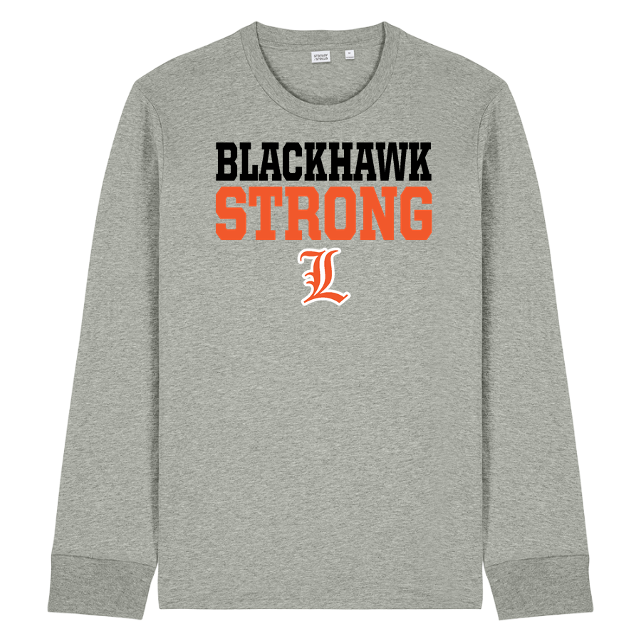 LESLIE HIGH SCHOOL BLACKHAWKS <span class="pdp-name-mascot">LESLIE BLACKHAWKS</span> Stanley/Stella Unisex Creator 2.0 Long Sleeve Tee