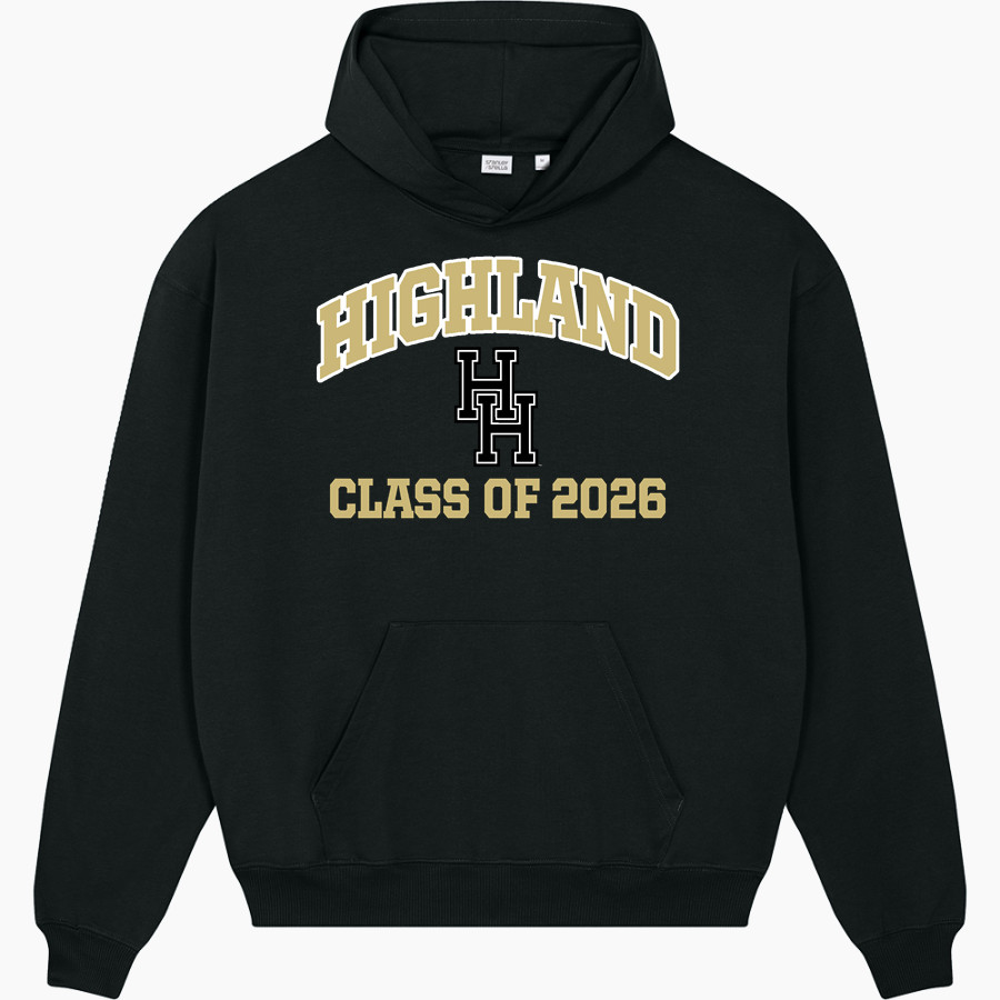HIGHLAND HIGH SCHOOL RAMS <span class="pdp-name-mascot">HIGHLAND RAMS</span> Stanley/Stella Unisex Cooper Dry Hooded Sweatshirt