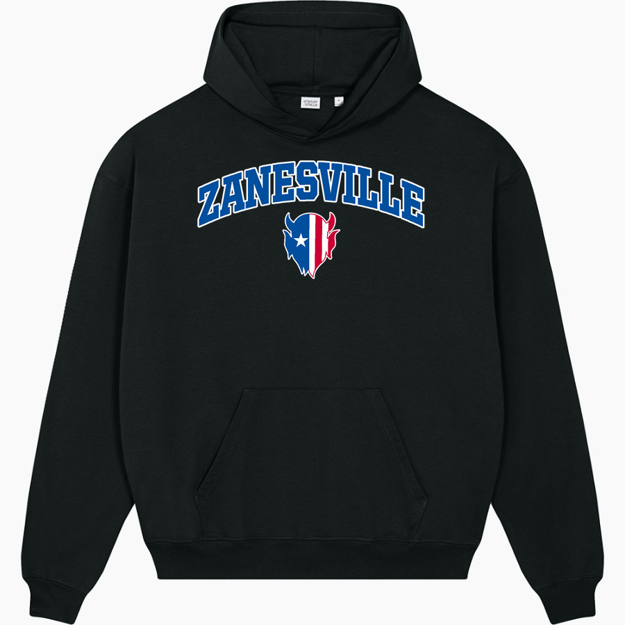 ZANESVILLE HIGH SCHOOL BLUE DEVILS Stanley/Stella Unisex Cooper Dry Hooded Sweatshirt