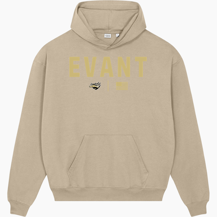 EVANT HIGH SCHOOL ELKS <span class="pdp-name-mascot">EVANT ELKS</span> Stanley/Stella Unisex Cooper Dry Hooded Sweatshirt
