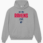 JUANITA HIGH SCHOOL Ravens <span class="pdp-name-mascot">JUANITA REBELS</span> Stanley/Stella Unisex Cooper Dry Hooded Sweatshirt Front Thumbnail