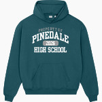 PINEDALE HIGH SCHOOL WRANGLERS Stanley/Stella Unisex Cooper Dry Hooded Sweatshirt Front Thumbnail
