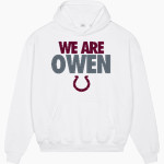 OWEN warhorses mountain tough...valley strong <span class="pdp-name-mascot">CHARLES D OWEN WARHORSES</span> Stanley/Stella Unisex Cooper Dry Hooded Sweatshirt Front Thumbnail