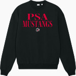PSA Mustangs official sideline store <span class="pdp-name-mascot">PUTNAM SCIENCE ACADEMY Mustangs</span> Stanley/Stella Unisex Ledger Dry Crewneck Sweatshirt Front Thumbnail