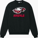ARGYLE HIGH SCHOOL EAGLES <span class="pdp-name-mascot">ARGYLE EAGLES</span> Stanley/Stella Unisex Ledger Dry Crewneck Sweatshirt Front Thumbnail